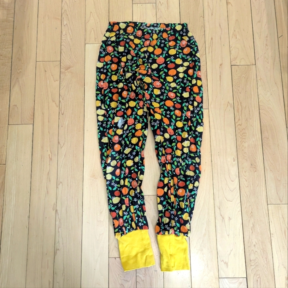 Duns Sweden Citrus Print Organic Cotton Baggy Pants - 10 Years